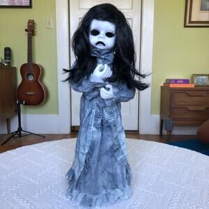PAC Animated Halloween Doll Light Up Talking Child Creepy Lonely Play w/ Me 21"